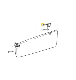BMW Bracket tapa sol para  BMW E-23 E-24 E-28 E-30
