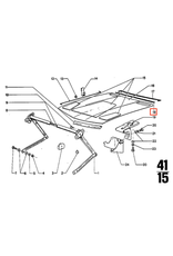 Hood rubber seal for BMW 2002