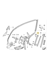 BMW Guia da janela direita para  BMW E-36