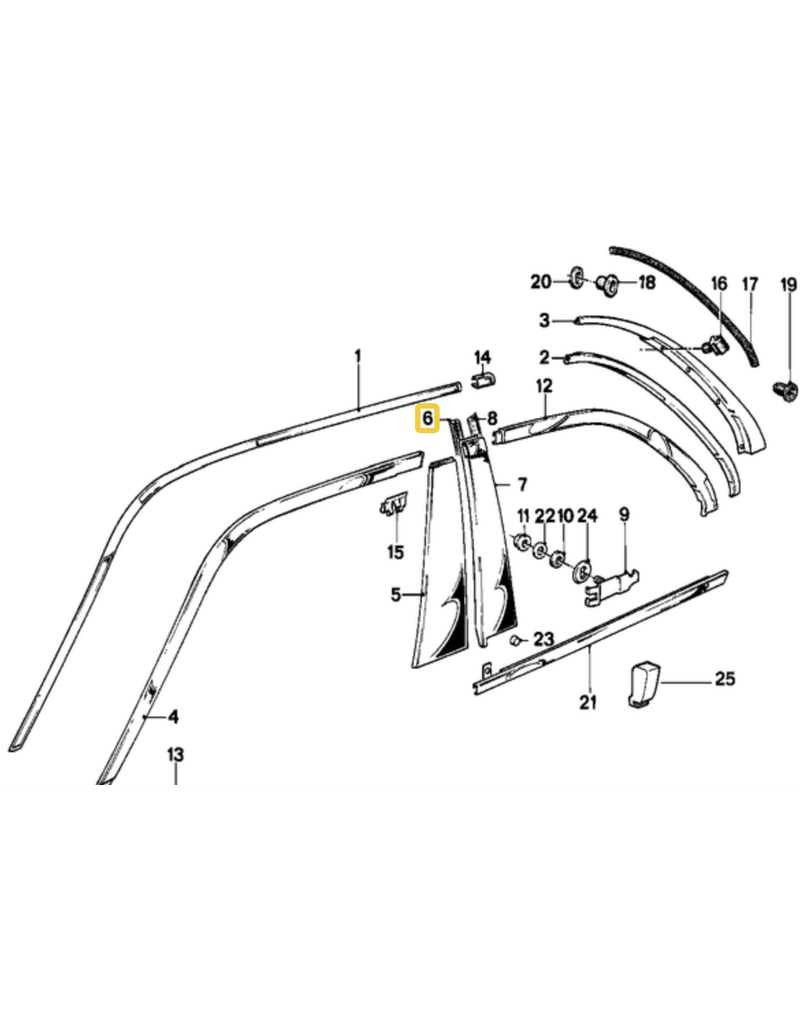 BMW Gasket (right side) for BMW E-30