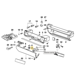 BMW Glove box door catch for BMW E-36