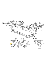 Amortecedor porta malas para  BMW E-32