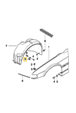 BMW Bracket caixa de roda para  BMW E-38