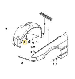 BMW Bracket caixa de roda para  BMW E-38