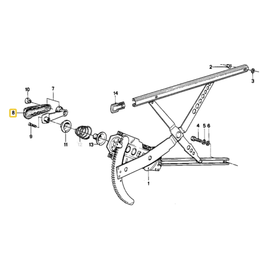 BMW Acabamento alavanca da janela para BMW E-21 E-24