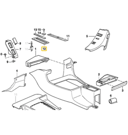 BMW Acabamento seletor de marcha para  BMW E-32 E-34