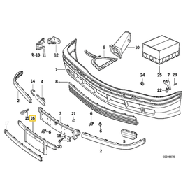 BMW Acabamento parachoque dianteiro para  BMW E-36