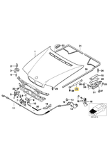 Par amortecedor de capo para  BMW E-38
