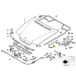Par amortecedor de capo para  BMW E-38