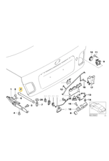 Meistersatz Par amortecedor porta malas para  BMW E-46