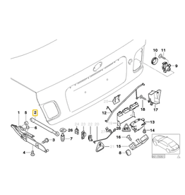 Meistersatz Par amortecedor porta malas para  BMW E-46