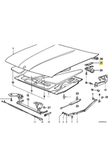 BMW Hood plate for BMW E-30 E-32 E-34