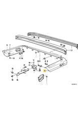 BMW Rear bumper trim left for BMW E-30