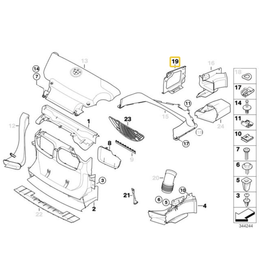 BMW Bracket duto de ara para  BMW E-46