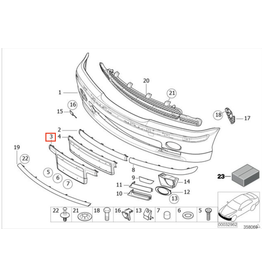 BMW Base placa frontal para  BMW E-46