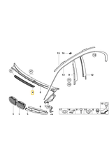 BMW Hood vent grill for BMW E-46