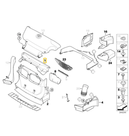BMW Acabamento radiador para  BMW E-46
