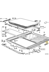 BMW Junta teto solar para  BMW E-31 E-32 E-34 E-38