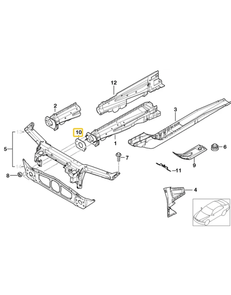 BMW Spacer plate 1mm for BMW E-46