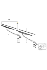 BMW Wiper blade driver side for BMW E-36