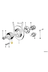 BMW Pulley 124mm for BMW E-12 E-23 E-24 E-28