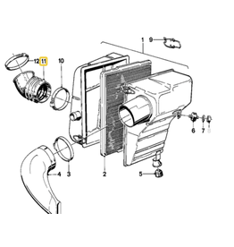BMW Coifa caixa de ar para  BMW E-12 E-21 E-28