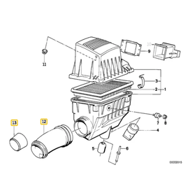 BMW Tubo admissao para  BMW 5 series E-34