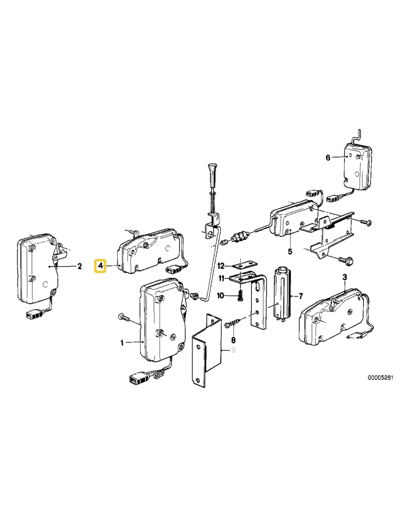 BMW Central door locking for BMW E-12