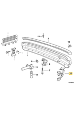 BMW Rear bumper carrier right for BMW E-36 Compact