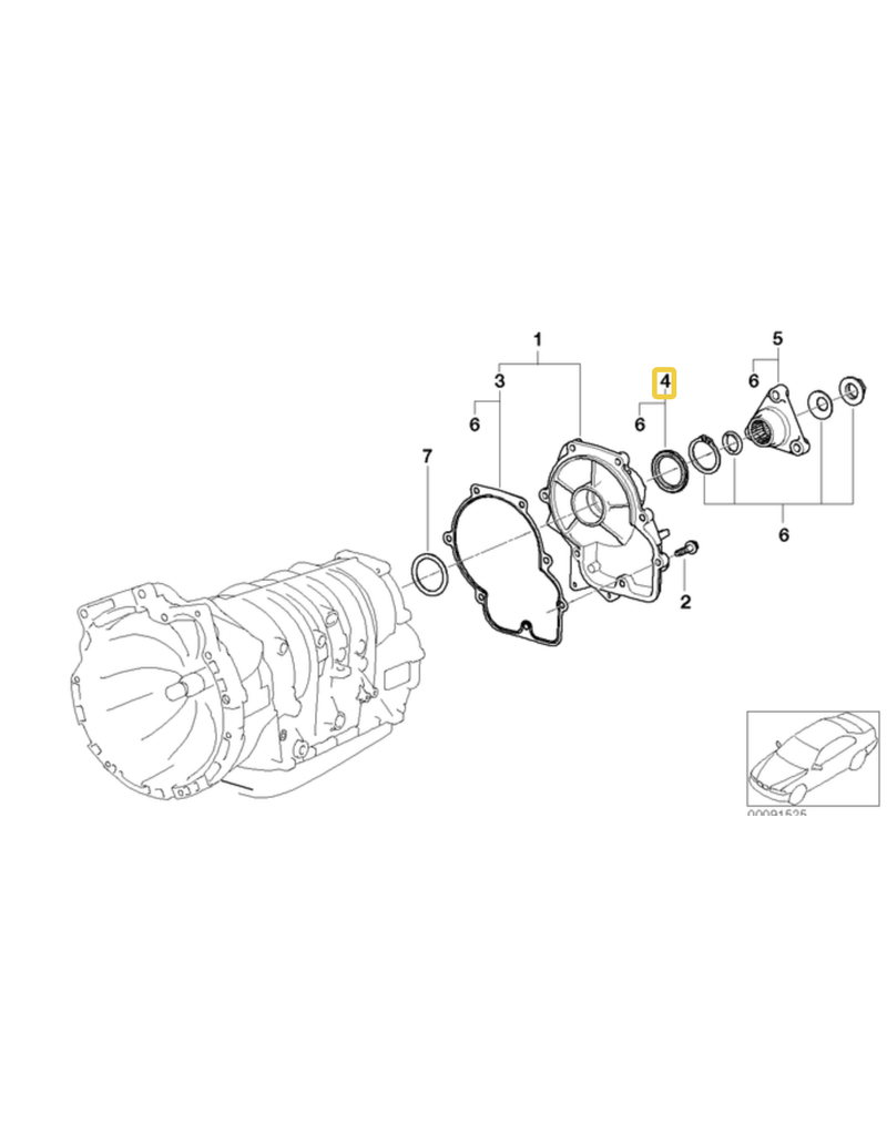 BMW Shaft repair kit for BMW Z3 E-39 E-46