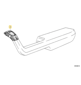 BMW Acabamento encosto de braco  (HELLGRAU ) BMW E-23