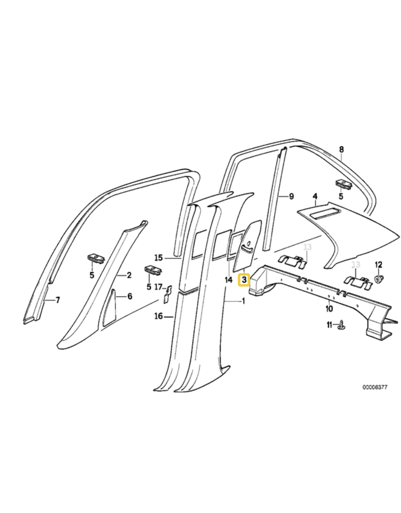 BMW Acabamento interior beige para  BMW E-34