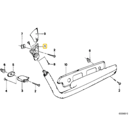 BMW Arm rest right upper trim (GOBIBEIGE) for BMW E-24