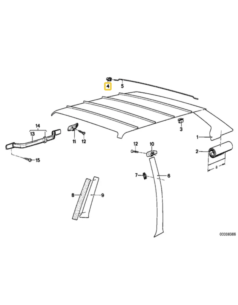 BMW Grommet for BMW E-12 E-21 E-23 E-24