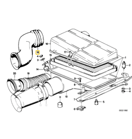 BMW Tubo intake para  BMW 533 E-28