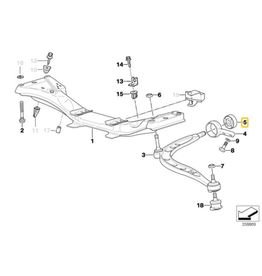 Boge Set of 2 Control Arm Bushings for BMW Z3  E-36