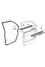 BMW Rear door left weather strip for BMW E-28