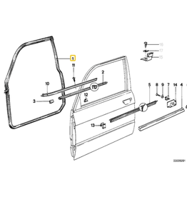 BMW Junta porta dianteira direita para  BMW E-28