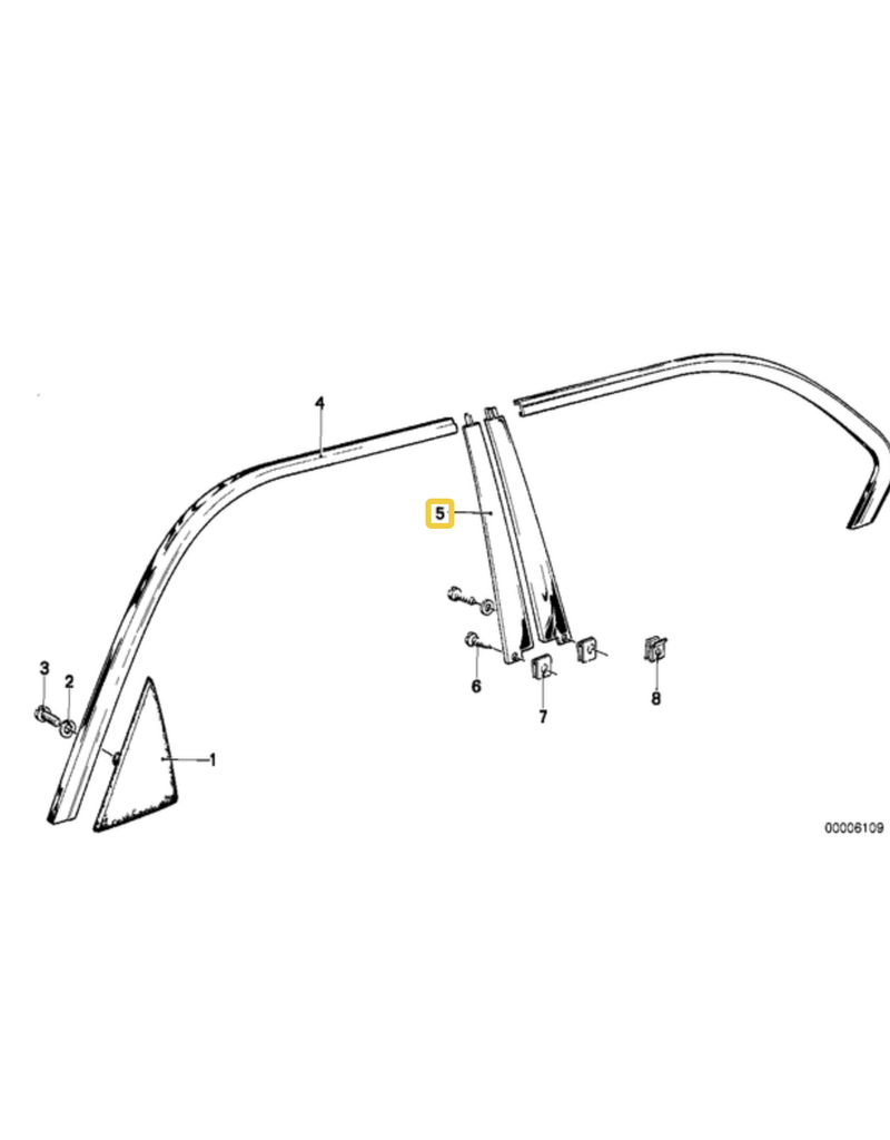 BMW Moldura exterior para  BMW E-23