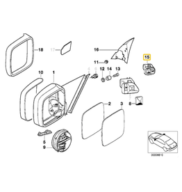 BMW Mirror switch for BMW E-32 E-34