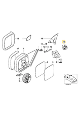 BMW Mirror switch for BMW E-32 E-34