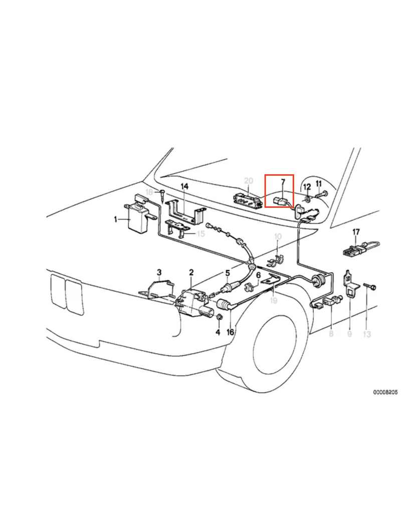 BMW Clutch switch for BMW E-24 635CSI