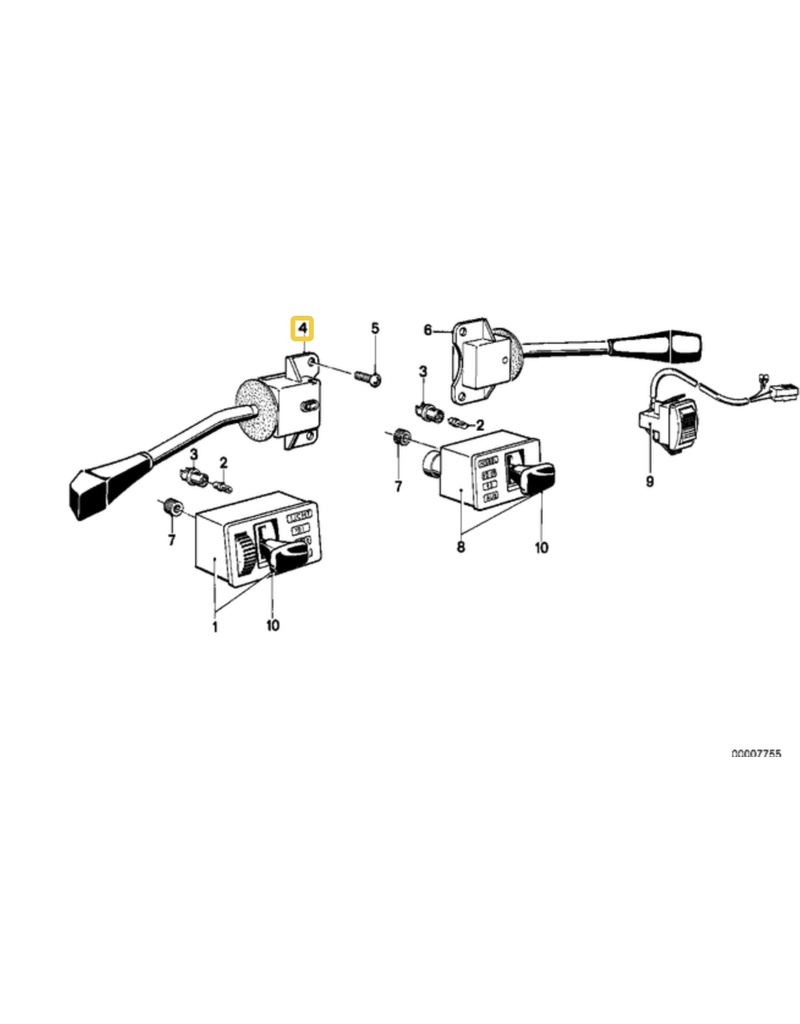 BMW Alavanca seta para  BMW E-23