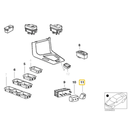 BMW BOTAO AJUSTE DO BANCO PARA  BMW E-24 E-32 E-34 E-36 E-38 E-39