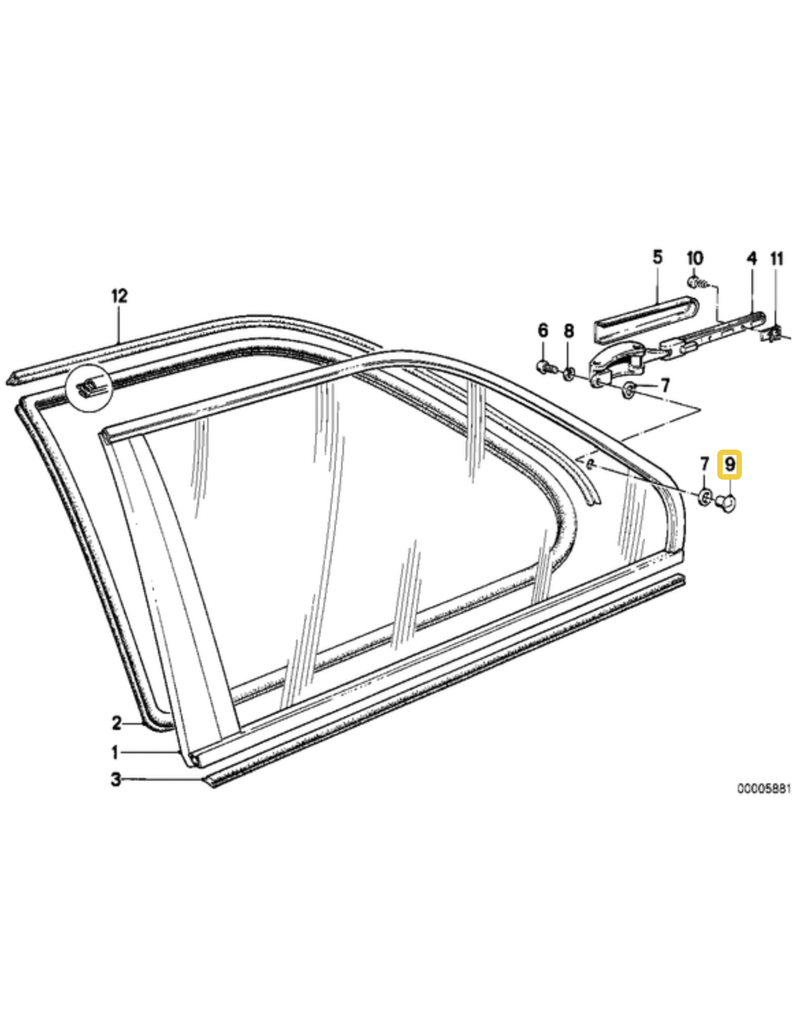 BMW Porca para  BMW E-21 E-30