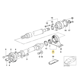 BMW Drive shaft center mount for BMW E-36 M3