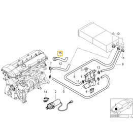 HVAC hose for BMW E-39