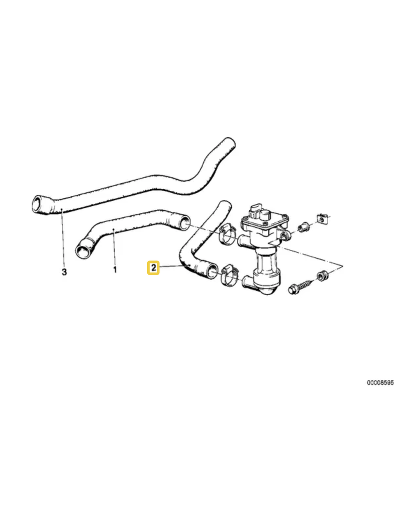 Mangueira d'agua para  BMW E-24 E-28