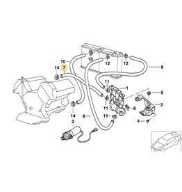 BMW Water hose for BMW E-38