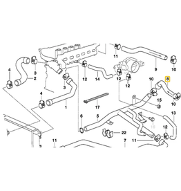BMW Hose return for BMW E-39